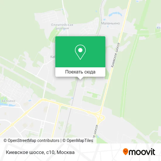 Карта Киевское шоссе, с10