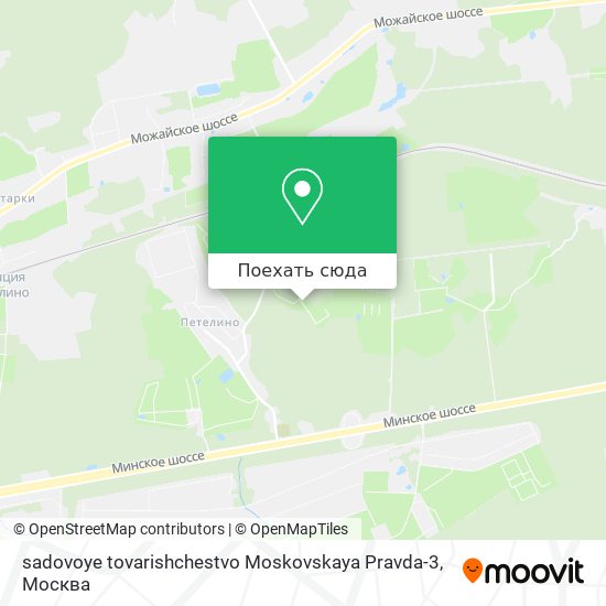 Карта sadovoye tovarishchestvo Moskovskaya Pravda-3