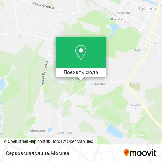 Карта Серковская улица