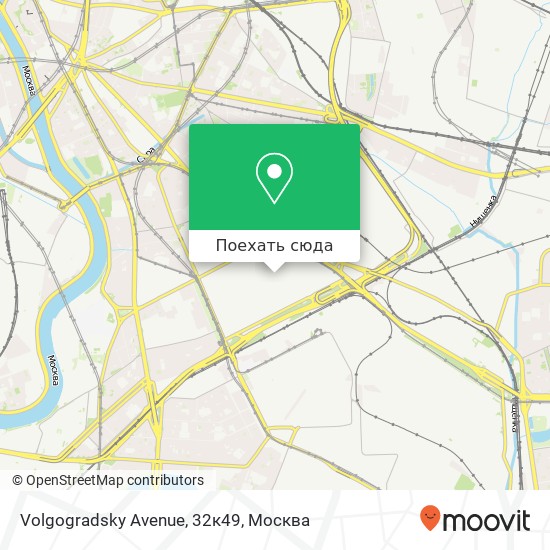 Карта Volgogradsky Avenue, 32к49