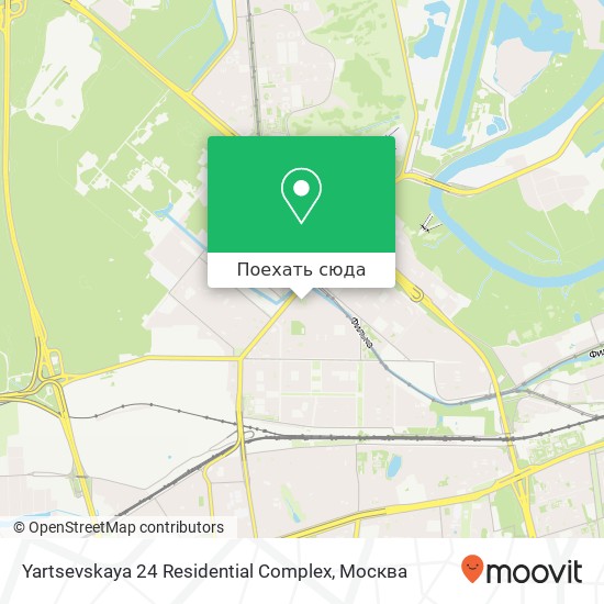 Карта Yartsevskaya 24 Residential Complex