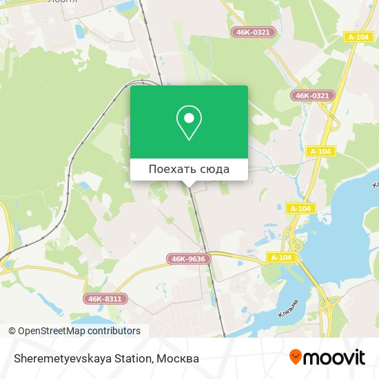 Карта Sheremetyevskaya Station