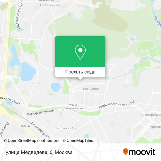 Карта улица Медведева, 6