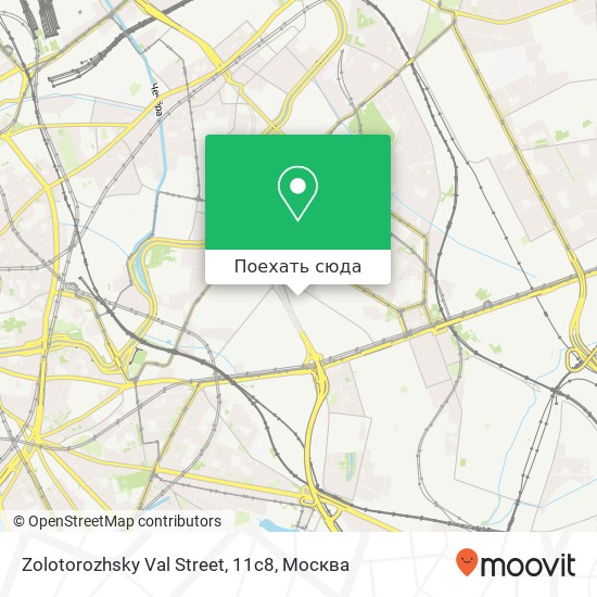 Карта Zolotorozhsky Val Street, 11с8