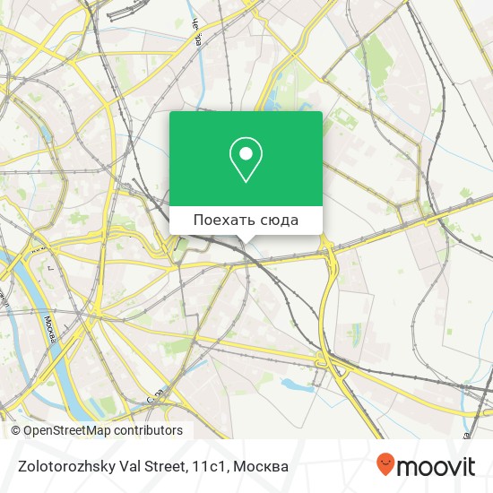 Карта Zolotorozhsky Val Street, 11с1