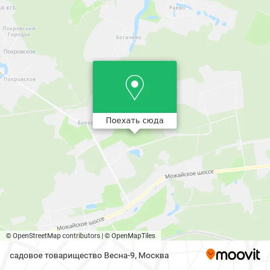 Карта садовое товарищество Весна-9