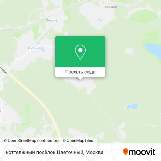 Карта коттеджный посёлок Цветочный