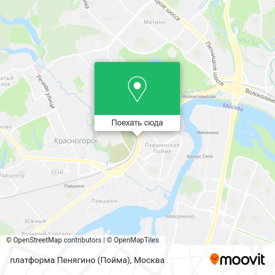 Карта платформа Пенягино (Пойма)