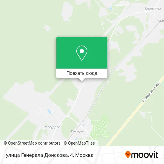 Карта улица Генерала Донскова, 4