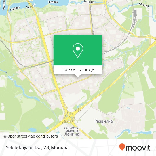 Карта Yeletskaya ulitsa, 23