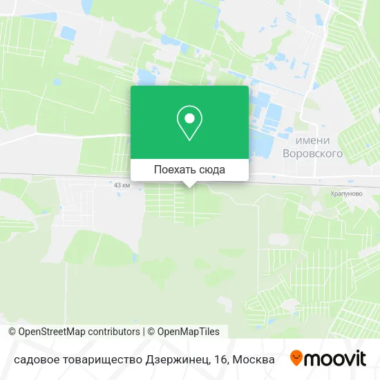 Карта садовое товарищество Дзержинец, 16