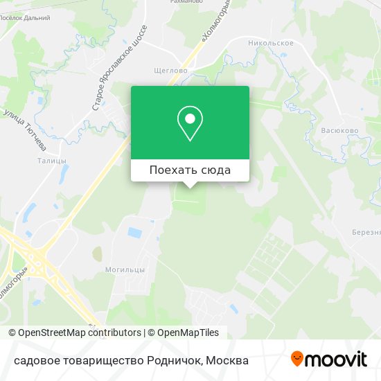 Карта садовое товарищество Родничок