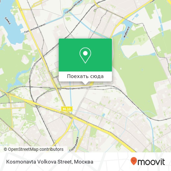Карта Kosmonavta Volkova Street