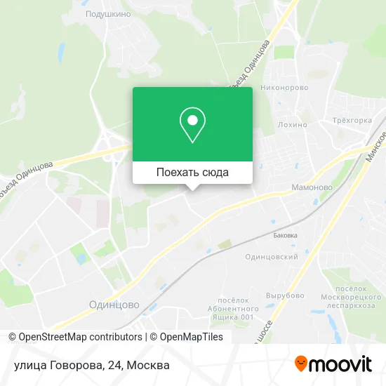 Карта улица Говорова, 24