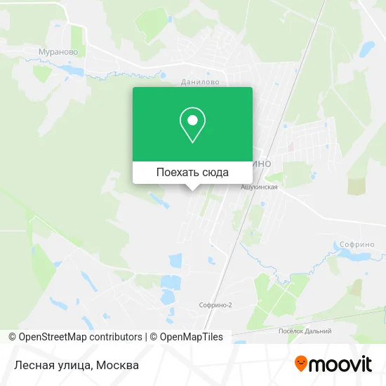Карта Лесная улица