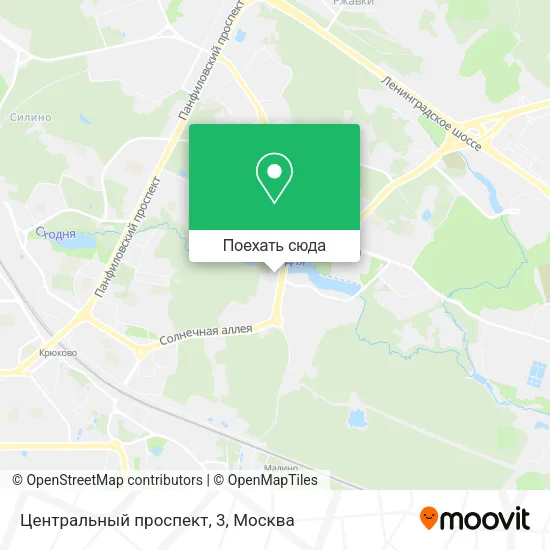 Карта Центральный проспект, 3