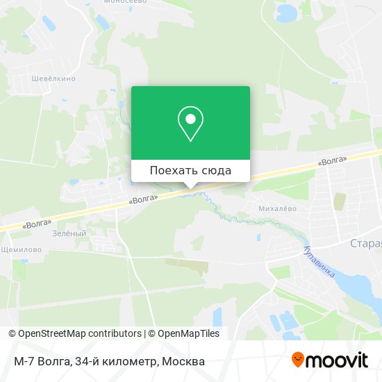Карта М-7 Волга, 34-й километр