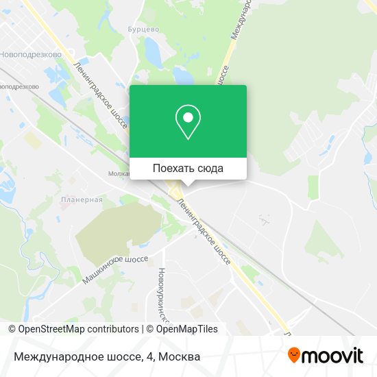 Карта Международное шоссе, 4