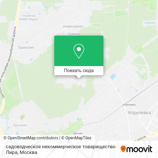 Карта садоводческое некоммерческое товарищество Лира