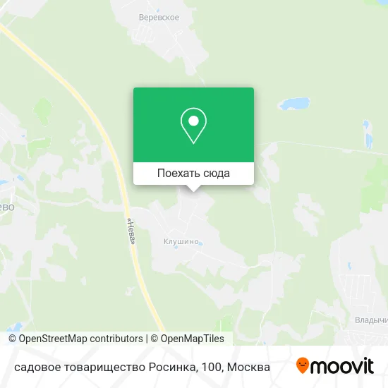 Карта садовое товарищество Росинка, 100