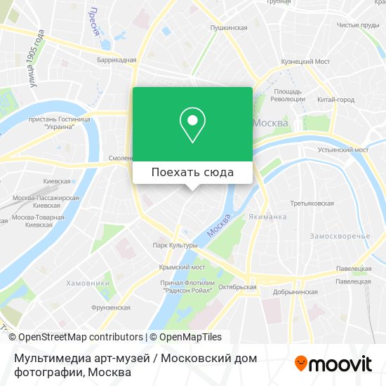 Карта Мультимедиа арт-музей / Московский дом фотографии