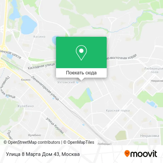 Карта Улица 8 Марта Дом 43