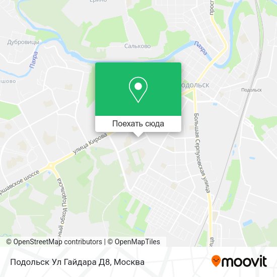 Карта Подольск Ул Гайдара Д8