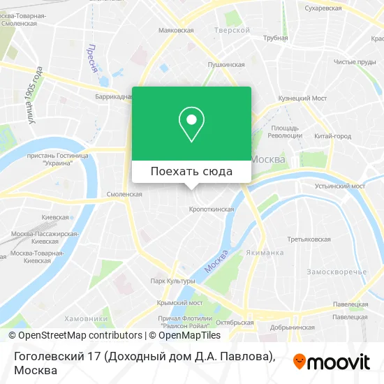 Карта Гоголевский 17 (Доходный дом Д.А. Павлова)