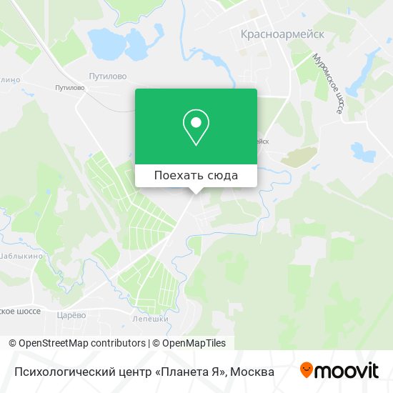 Карта Психологический центр «Планета Я»