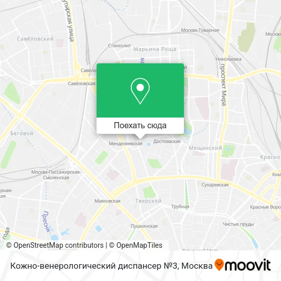 Карта Кожно-венерологический диспансер №3