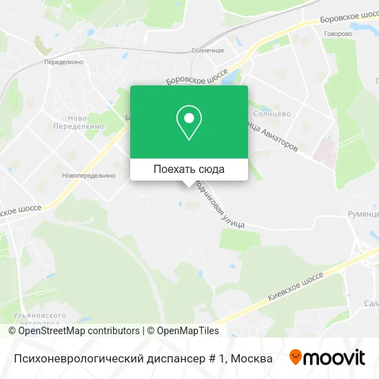 Карта Психоневрологический диспансер # 1