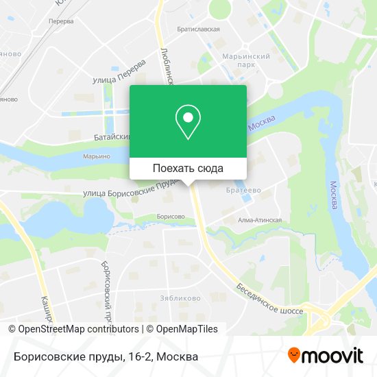Карта Борисовские пруды, 16-2