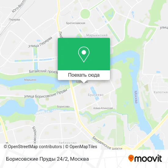 Карта Борисовские Пруды 24/2
