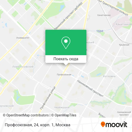 Карта Профсоюзная, 24, корп. 1