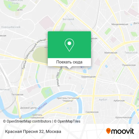 Карта Красная Пресня 32