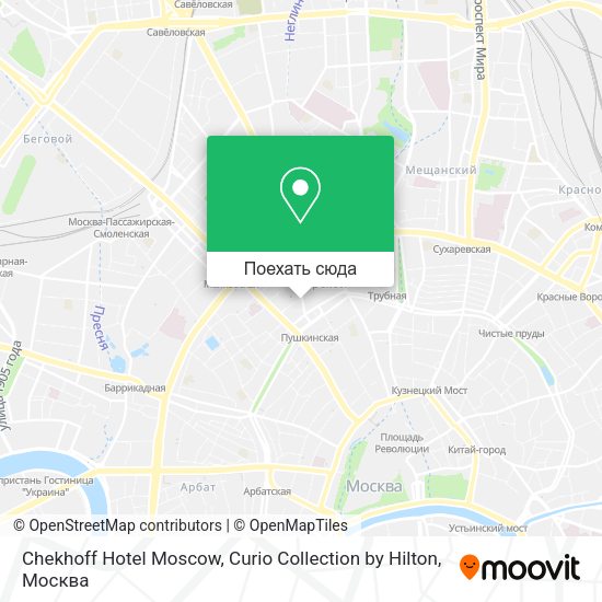 Карта Chekhoff Hotel Moscow, Curio Collection by Hilton