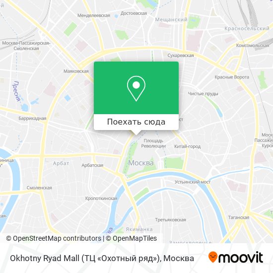 Карта Okhotny Ryad Mall (ТЦ «Охотный ряд»)
