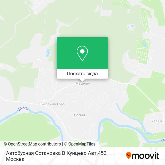 Карта Автобусная Остановка В Кунцево Авт.452