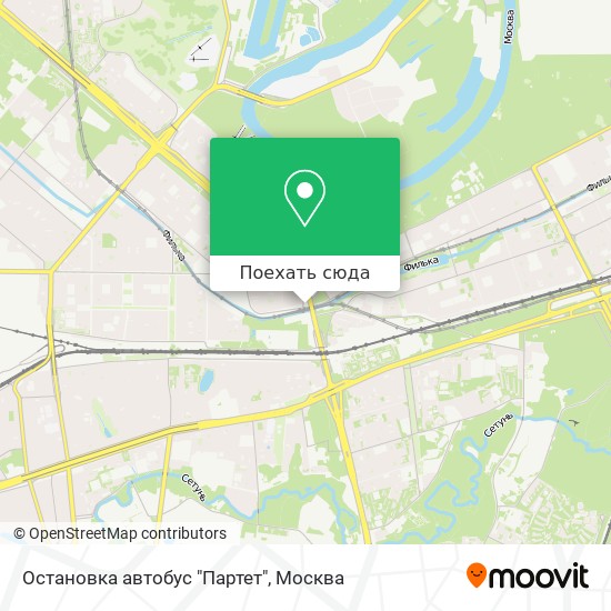 Карта Остановка автобус "Партет"