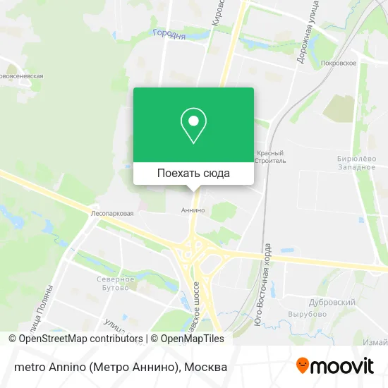 Карта metro Annino (Метро Аннино)