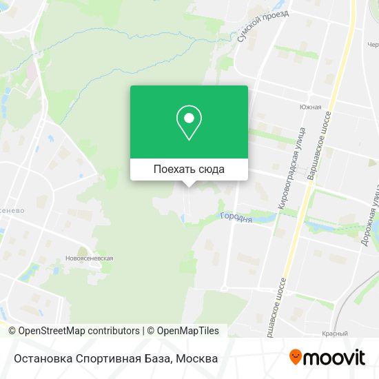 Карта Остановка Спортивная База