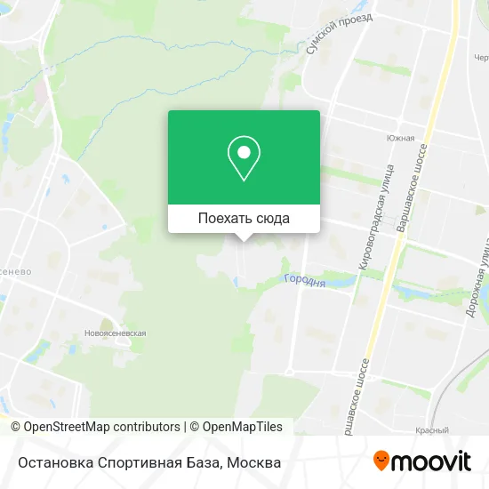 Карта Остановка Спортивная База