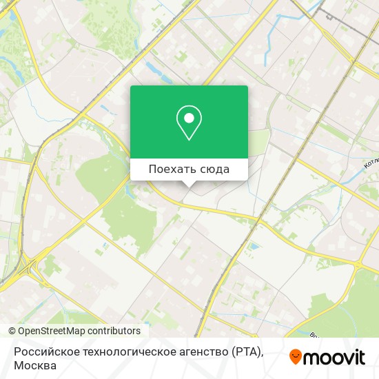 Карта Российское технологическое агенство (РТА)