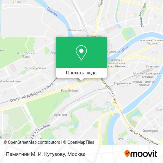 Карта Памятник М. И. Кутузову