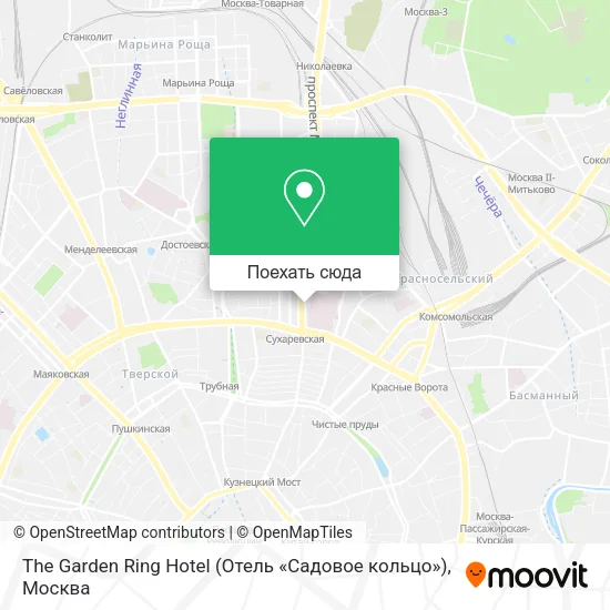 Карта The Garden Ring Hotel (Отель «Садовое кольцо»)