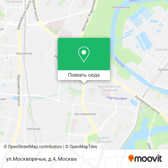 Карта ул.Москворечье, д.4