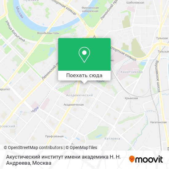 Карта Акустический институт имени академика Н. Н. Андреева