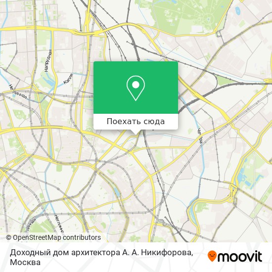 Карта Доходный дом архитектора А. А. Никифорова