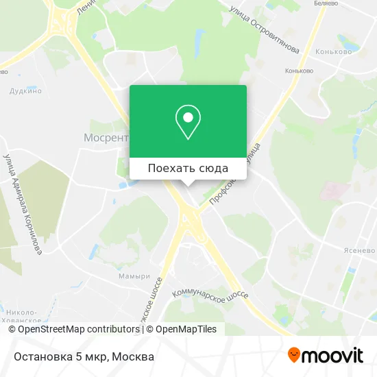 Карта Остановка 5 мкр