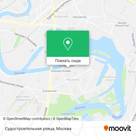 Карта Судостроительная улица